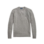 POLO RALPH LAUREN Pullover In Lana Cashmere Uomo Fawn Grey Heather 710876762 012 FAWN GREY HEATHER 