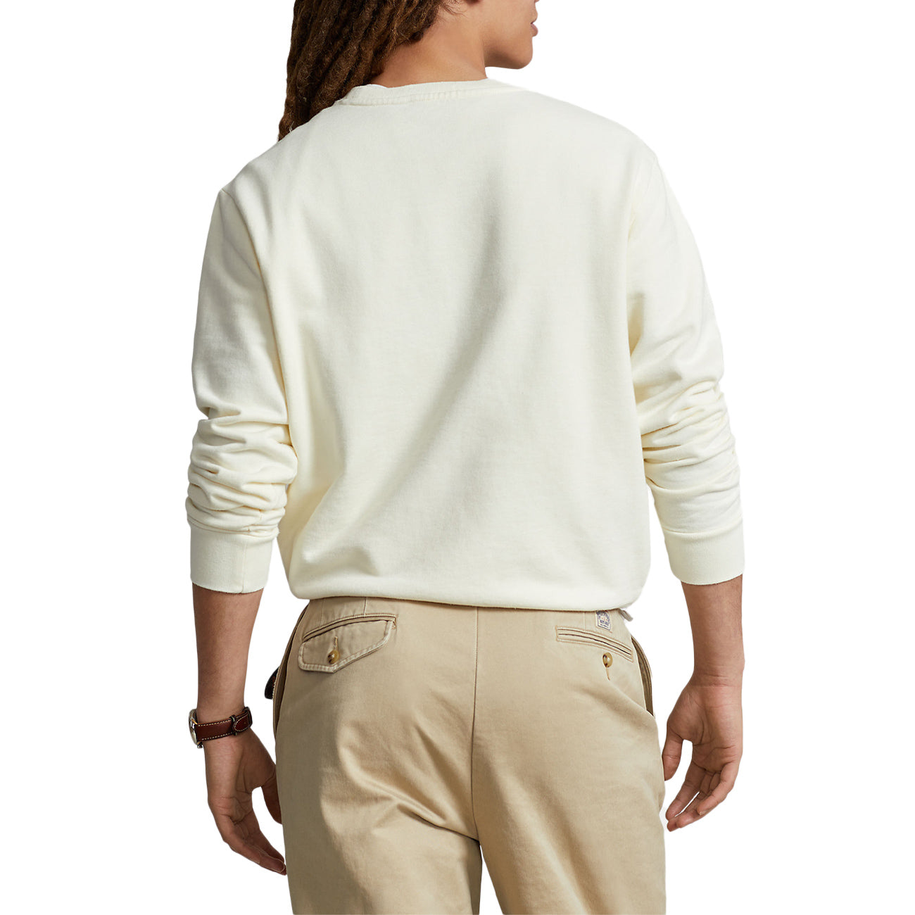 POLO RALPH LAUREN Felpa Girocollo Uomo Clubhouse Cream 710916689 003 CLUBHOUSE CREAM 