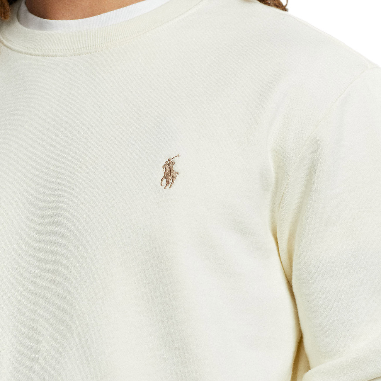 POLO RALPH LAUREN Felpa Girocollo Uomo Clubhouse Cream 710916689 003 CLUBHOUSE CREAM 