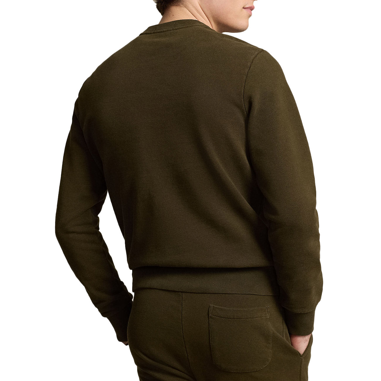 POLO RALPH LAUREN Felpa Girocollo Uomo Dark Loden 710916689 019 DARK LODEN 