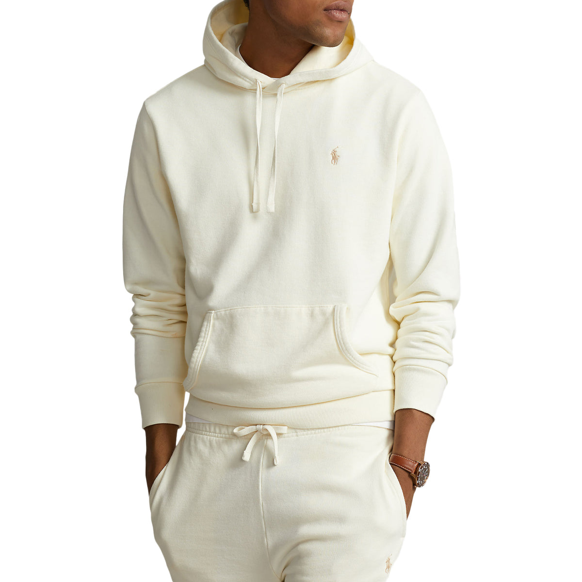 POLO RALPH LAUREN Felpa Con Cappuccio Uomo Clubhouse Cream 710916690 003 CLUBHOUSE CREAM 