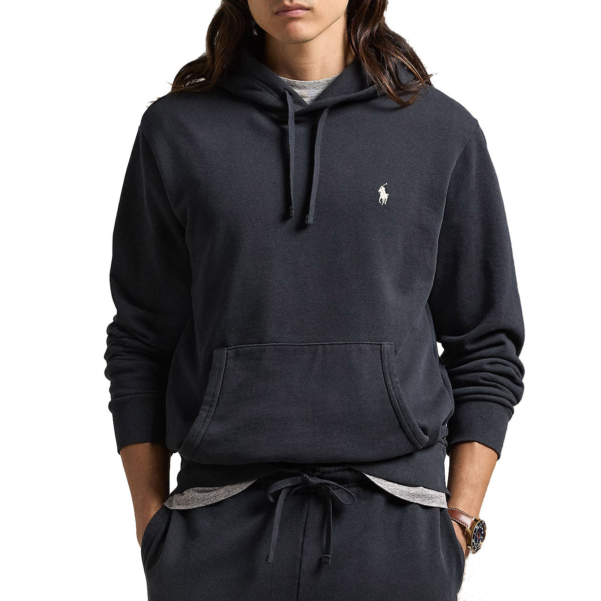 POLO RALPH LAUREN Felpa Con Cappuccio Uomo Polo Black 710916690 025 POLO BLACK 