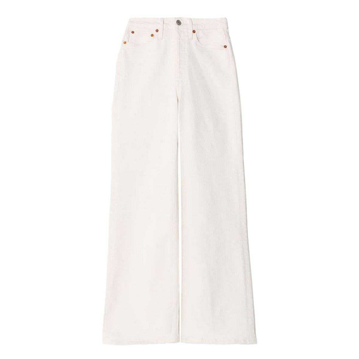 RE/DONE Jeans 70S Ultra High Rise Donna Vintage White 193-03WUHRSWL VINTAGE WHITE 