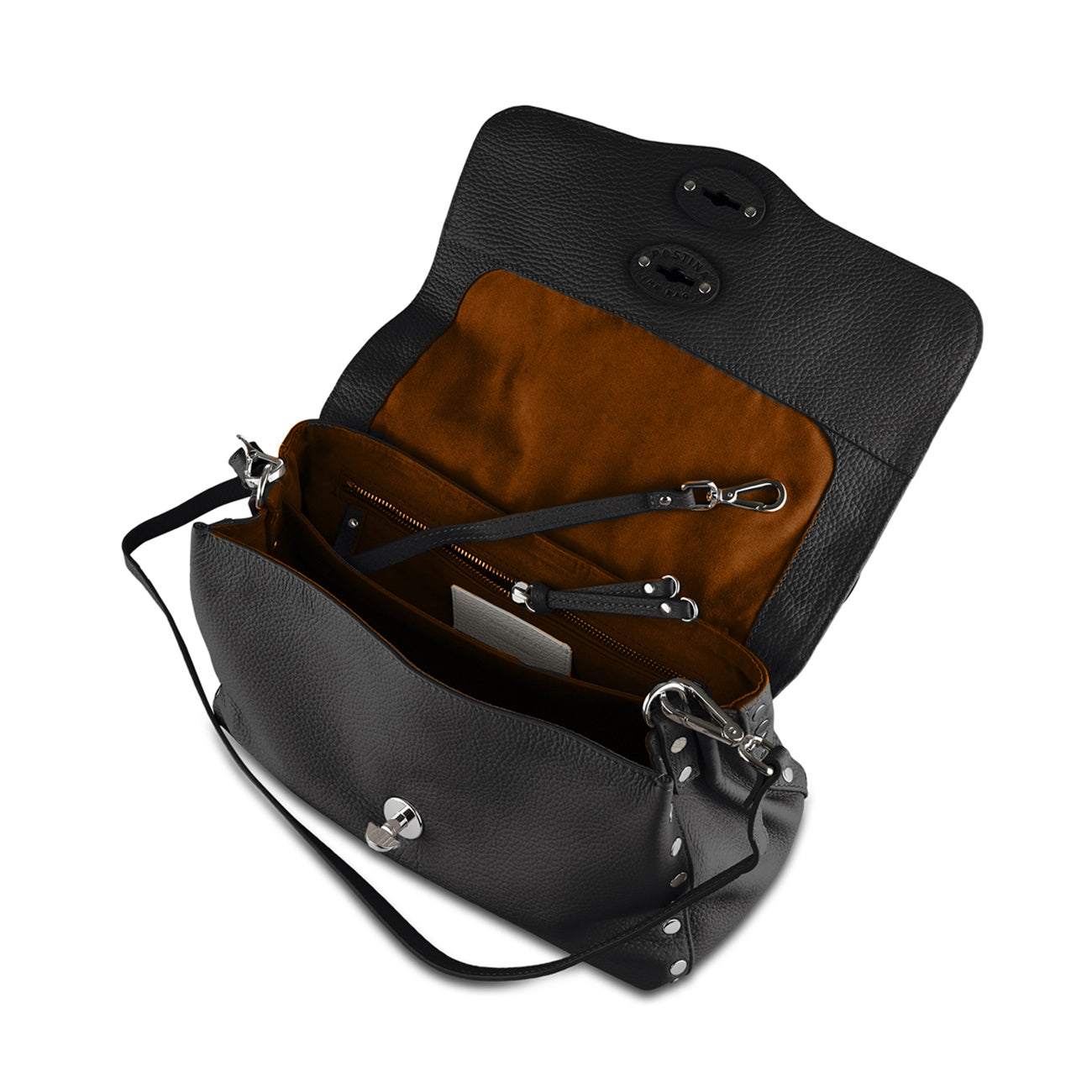 ZANELLATO Borsa Postina M Daily Donna Nero 068010 0040000 M Z0001 NERO 