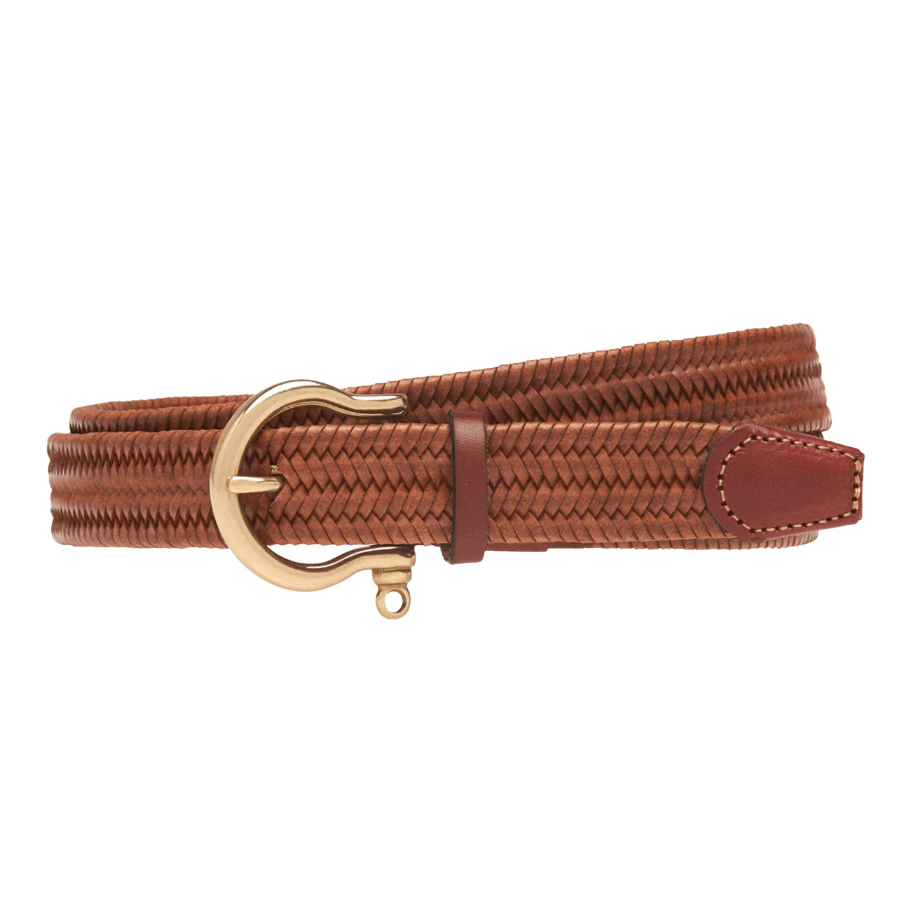 ATHISON Cintura Leather Elastic Donna Marrone ATHISON 156 BROWN 
