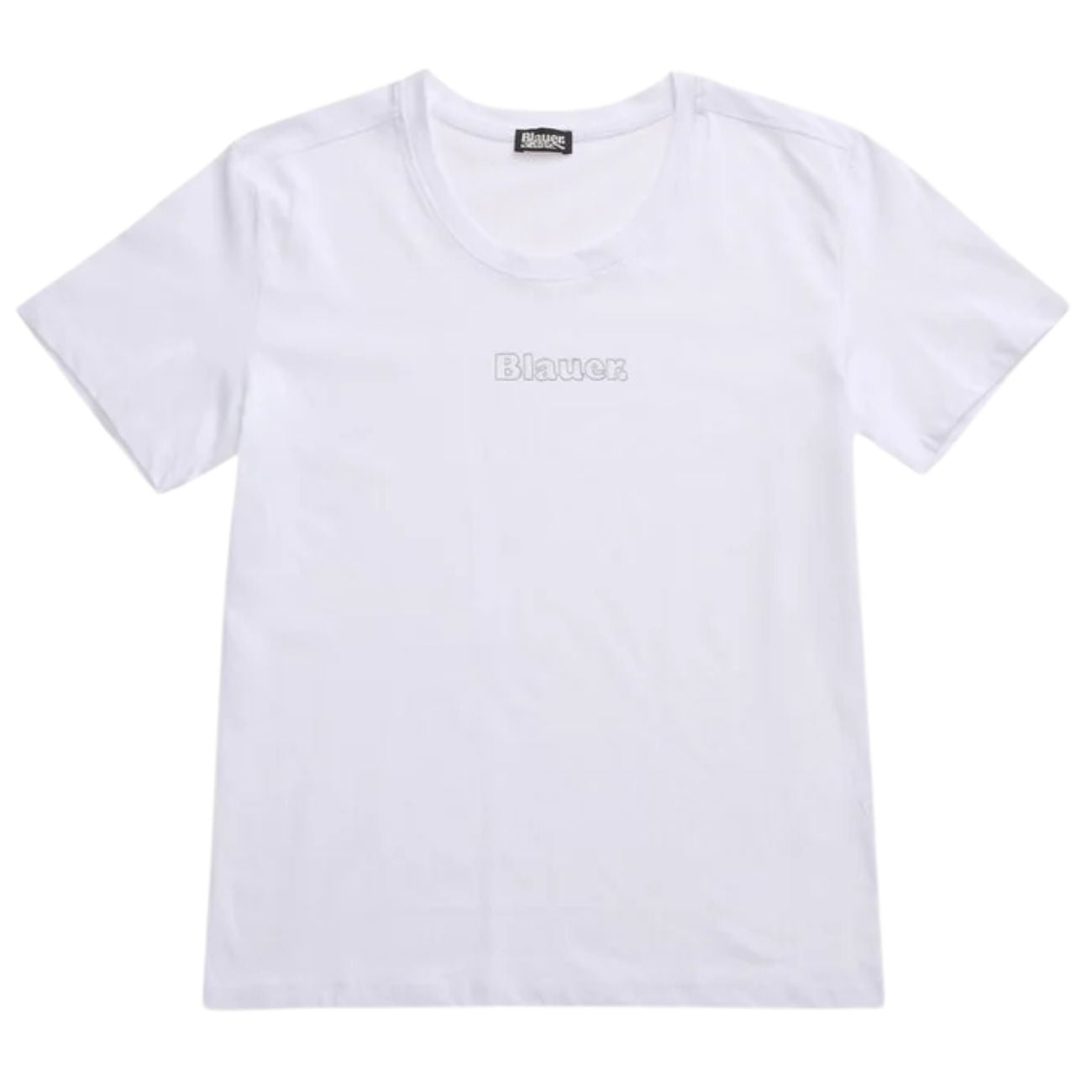 BLAUER T-Shirt Logo Gommato Pump Donna Bianco 25SBLDH02374-006842 100 BIANCO 