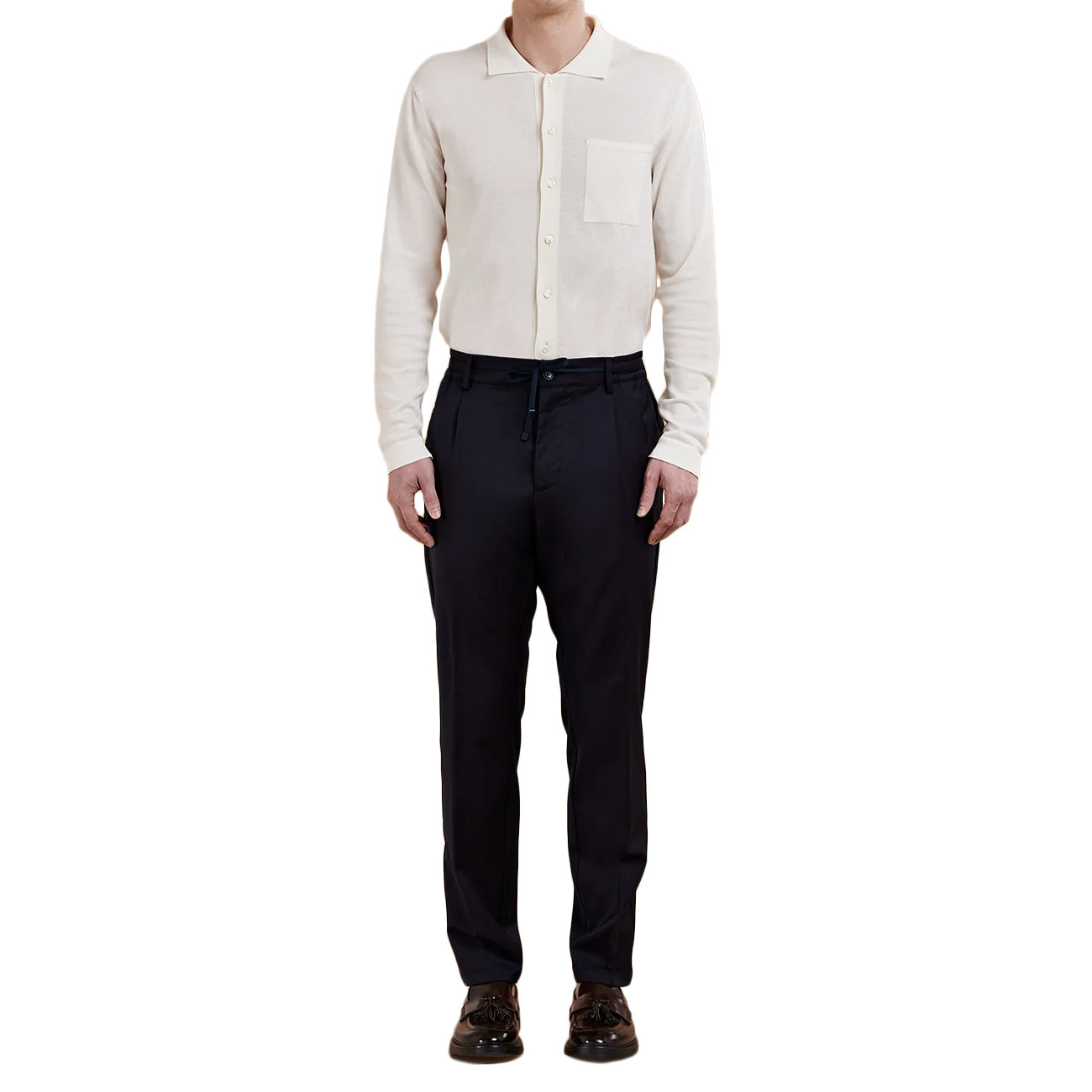 CRUNA Pantalone Mitte Con Coulisse Uomo Notte S.M02.MITTE1516 511 NOTTE 