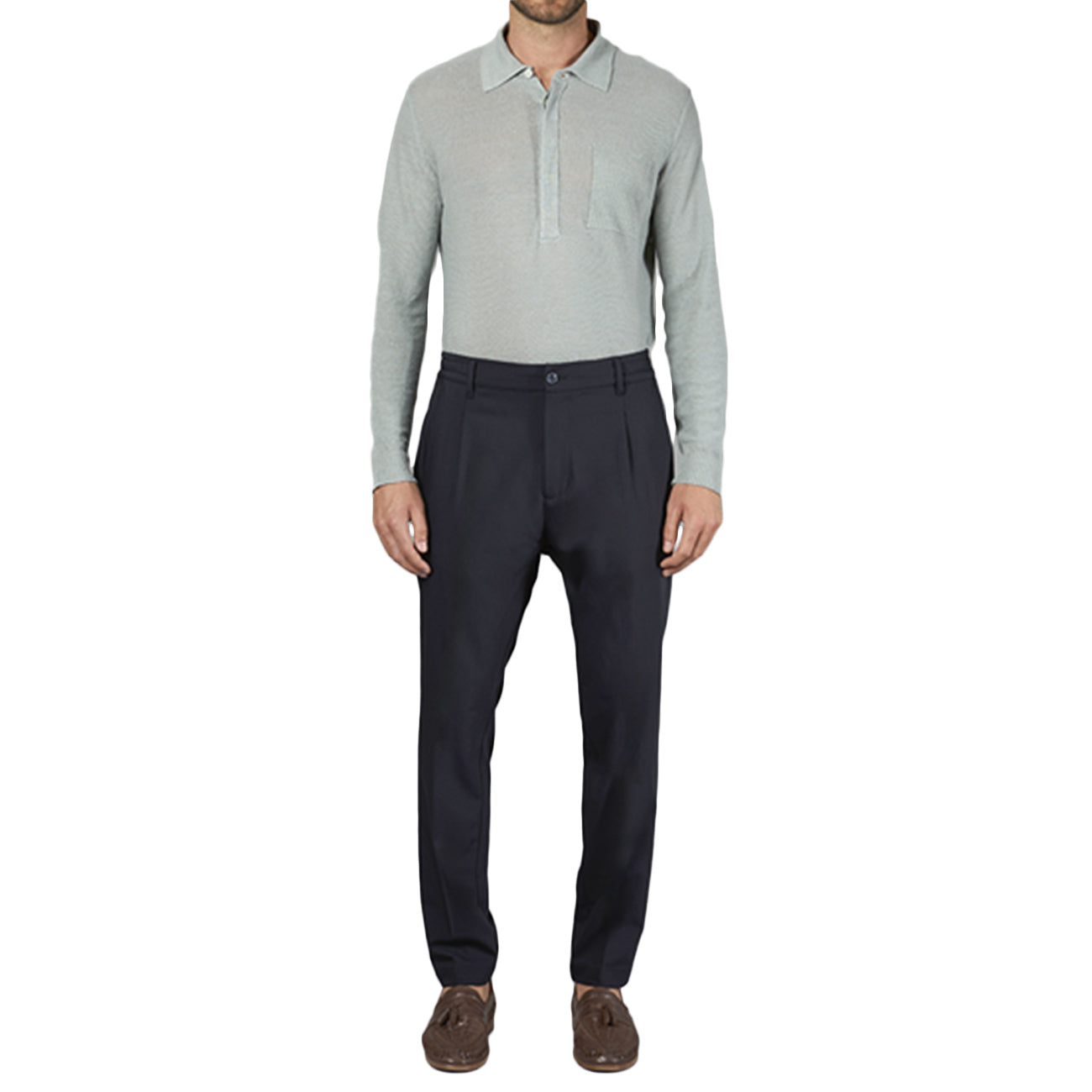CRUNA Pantalone Mitte Uomo Notte S.M02.MITTE 511 NOTTE 