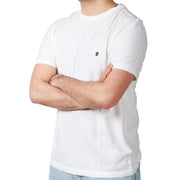 DONDUP T-Shirt In Jersey Fiammato US198JF0195U 000 BIANCO 
