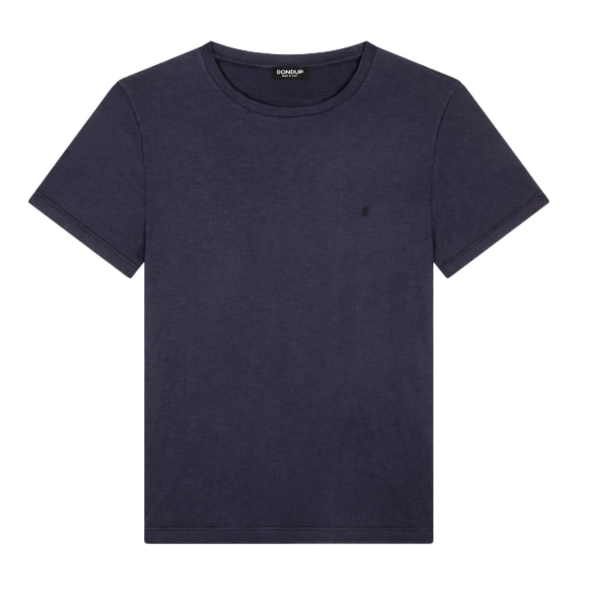 DONDUP T-Shirt Girocollo In Jersey Fiammato US198JF0195U 890 BLU 