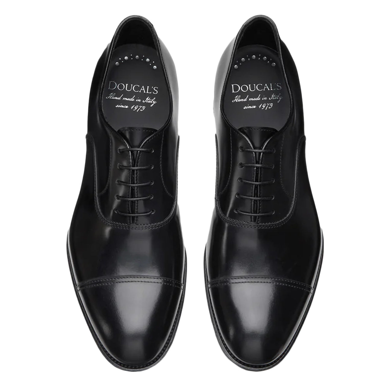 DOUCAL`S Stringate Oxford Cap Toe Uomo Nero DU1002YORKUF NN00NERO 
