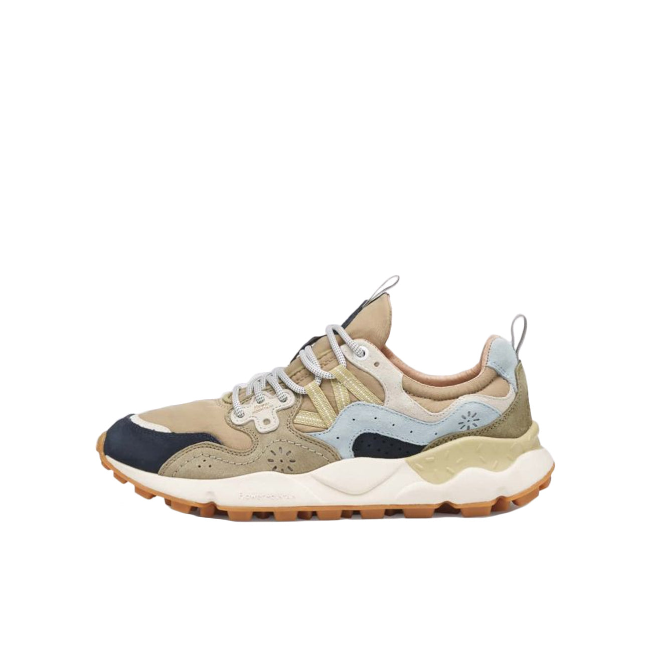 FLOWER MOUNTAIN Sneakers Yamano 3 Uomo Nero Marrone Militare Verde 1A08001201781601 BLACK/BROWN ARMY/GREEN 
