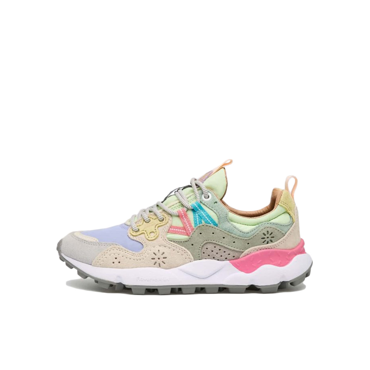 FLOWER MOUNTAIN Sneakers Yamano 3 Donna Grigio Chiaro Lilla 1B88001201781701 LIGHTGREY/LILAC 