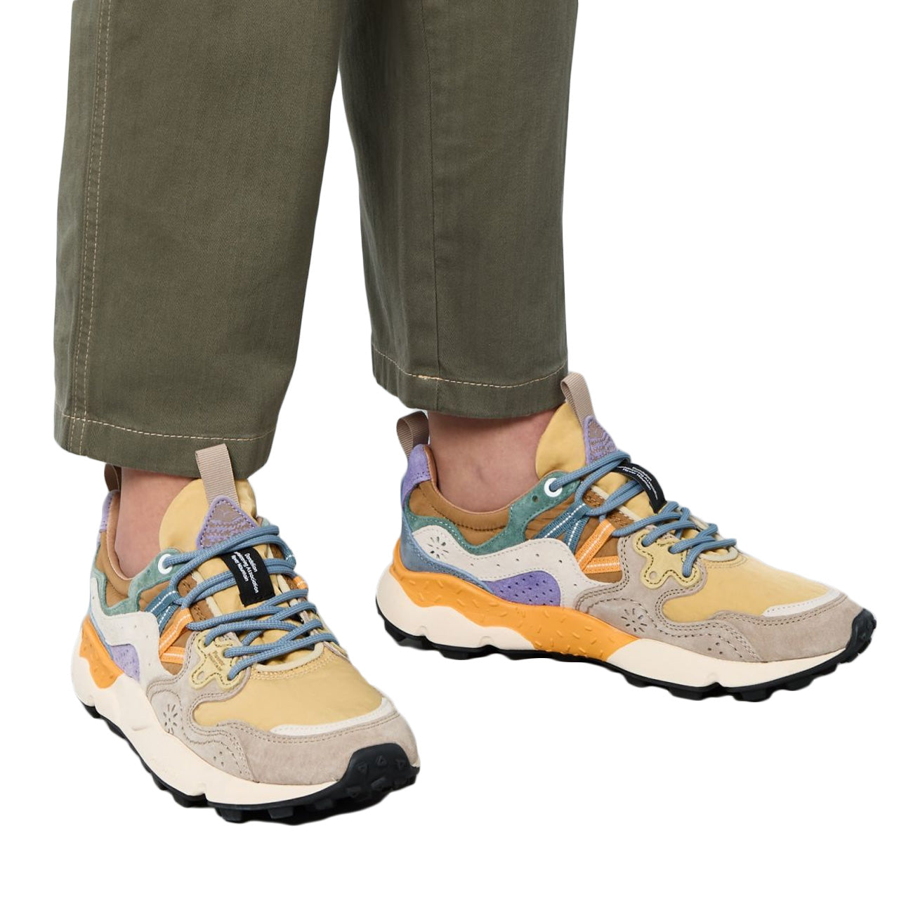 FLOWER MOUNTAIN Sneakers Yamano 3 Unisex Zucca Castagna Chiaro 1M680012017818 LIGHTCHESTNUT/ZUCCA 