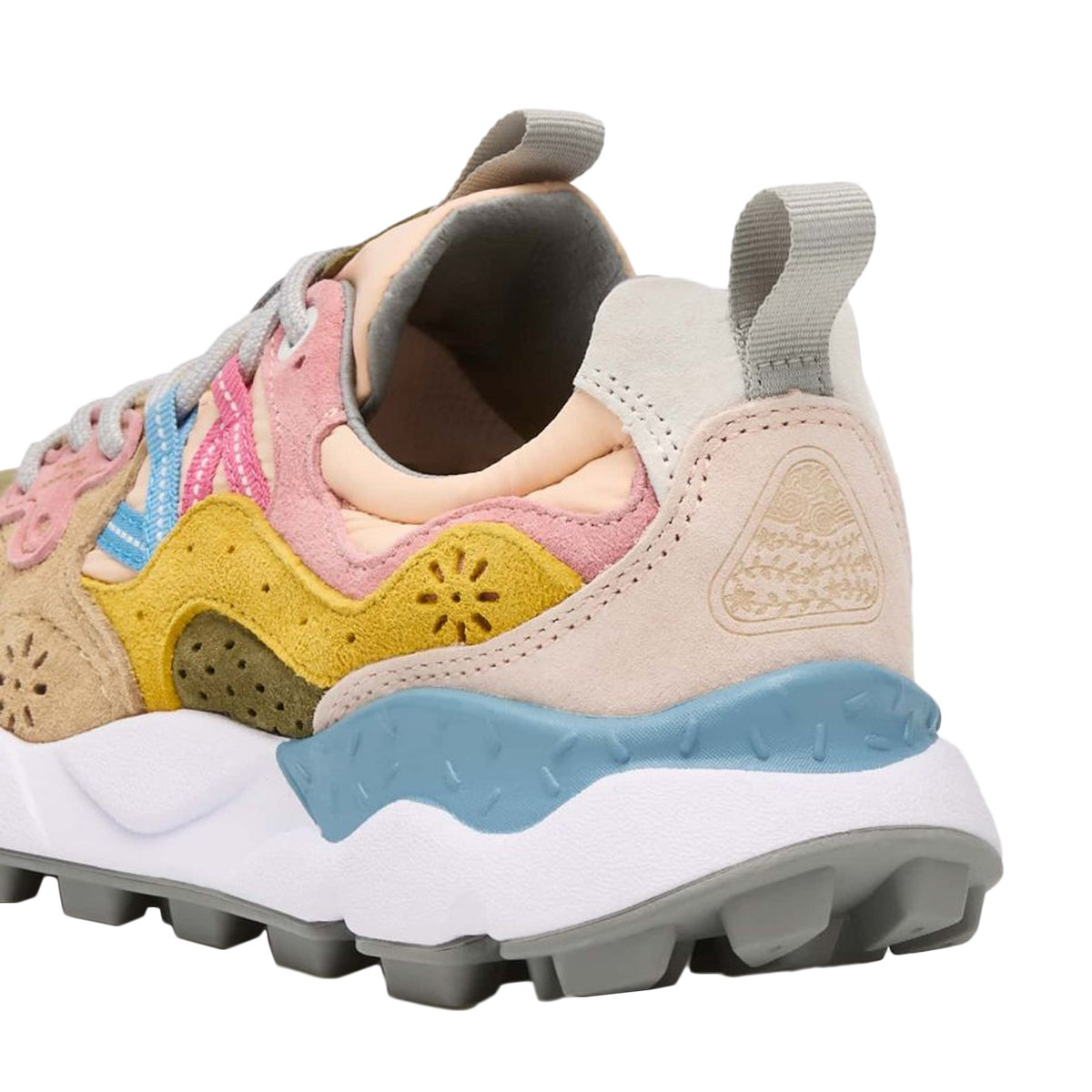 FLOWER MOUNTAIN Sneakers Yamano 3 In Camoscio E Tessuto Tecnico 1M71000201781701 DARKROSE/CHESTNUT 