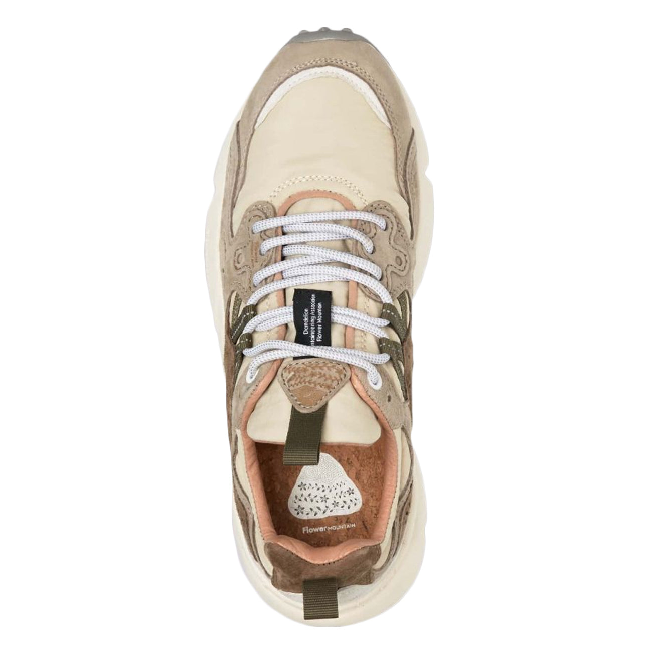 FLOWER MOUNTAIN Sneakers Yamano 3 Unisex Bianco E Beige 1N300012017393 OFF WHITE/BEIGE 