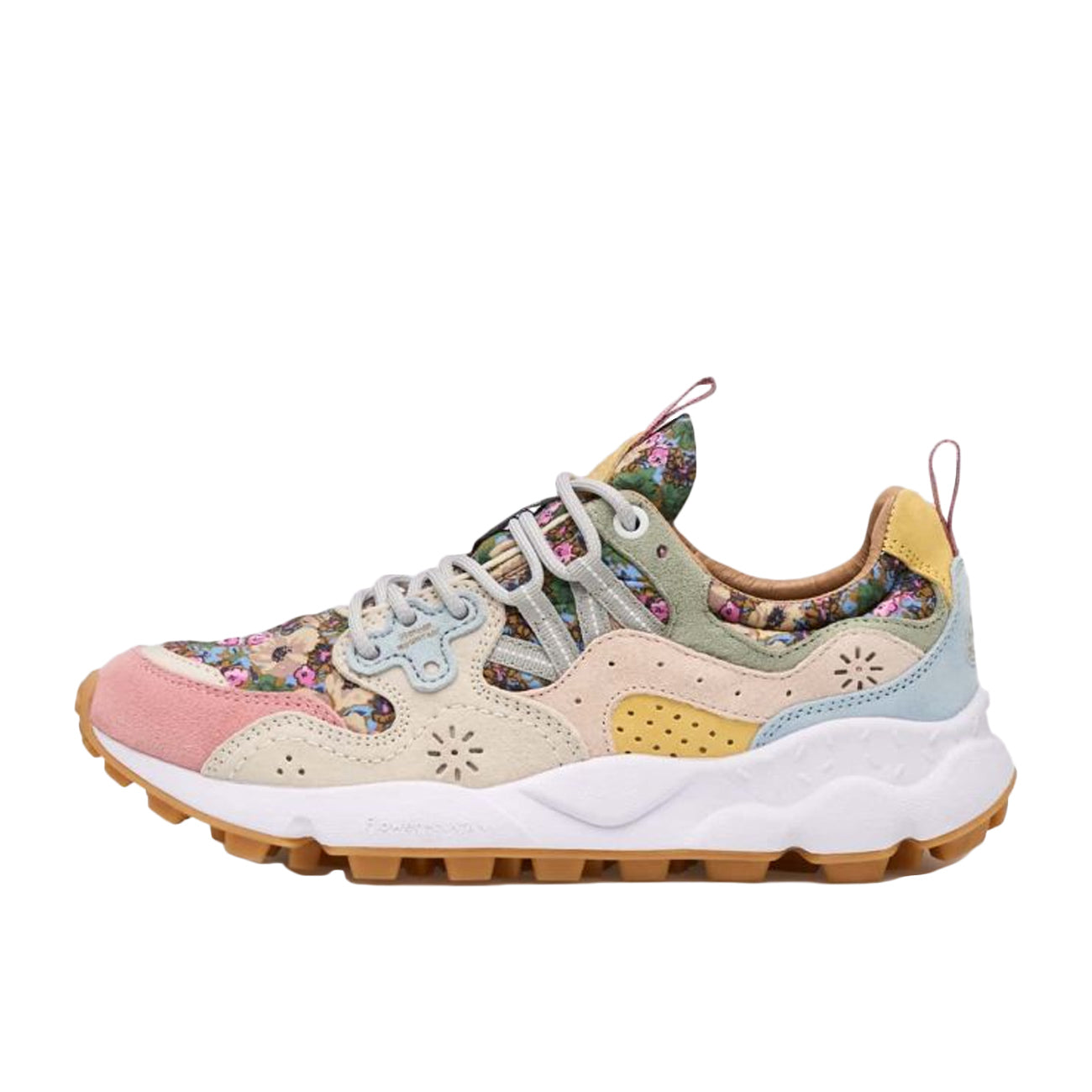 FLOWER MOUNTAIN Sneakers Yamano 3 Con Stampa Fiori Primaverili 1N99001201781740 ROSE/MILK 
