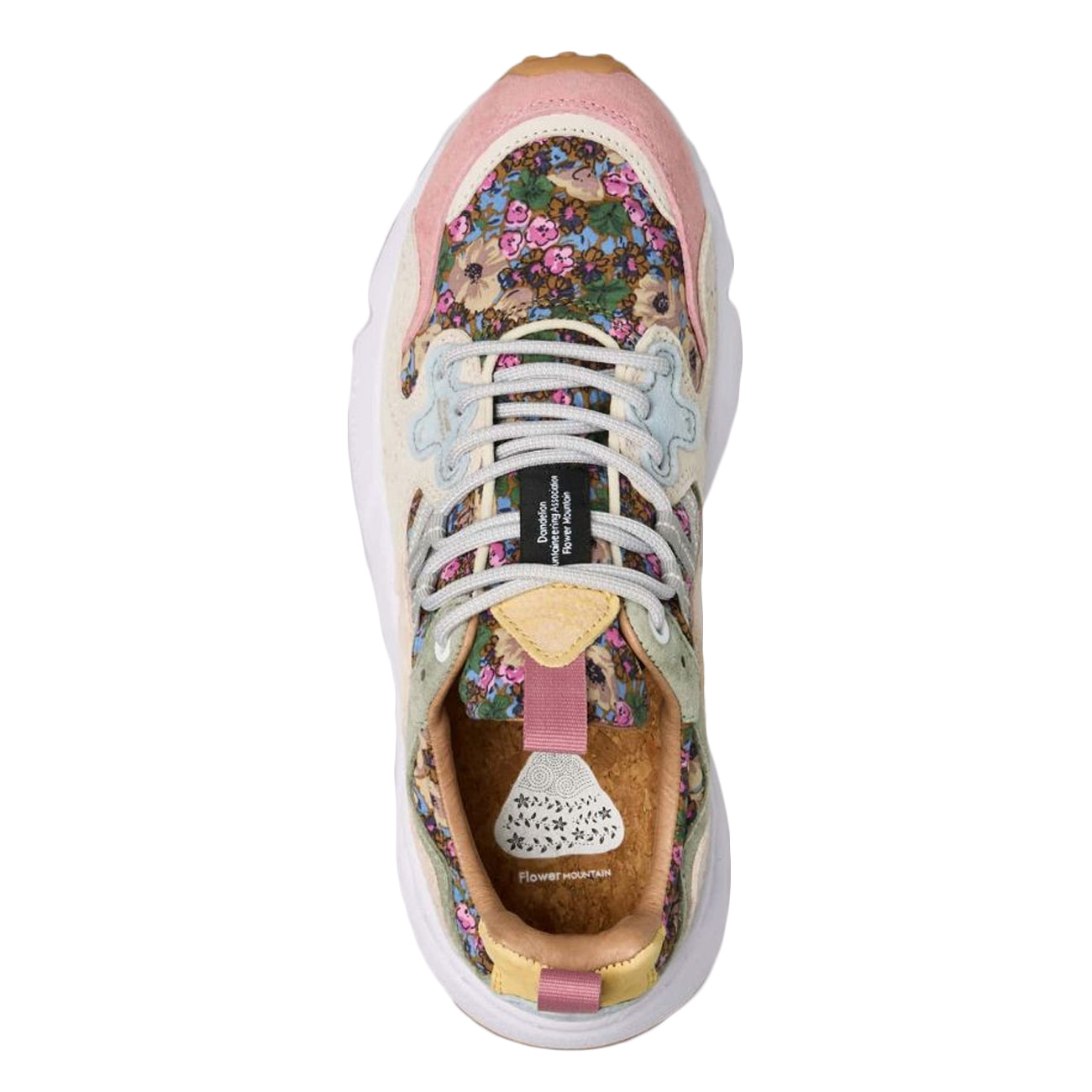 FLOWER MOUNTAIN Sneakers Yamano 3 Con Stampa Fiori Primaverili 1N99001201781740 ROSE/MILK 