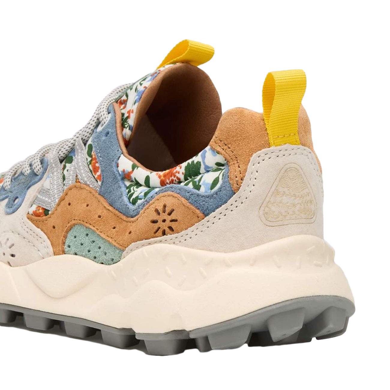 FLOWER MOUNTAIN Sneakers Yamano 3 Stampa Floreale Donna Grigio Latte 3B47001201781740 GREY/MILK 