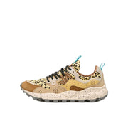FLOWER MOUNTAIN Sneakers Yamano 3 Stampa Leopardata Unisex Marrone Taupe 4D11001201781841 BROWN/TAUPE 
