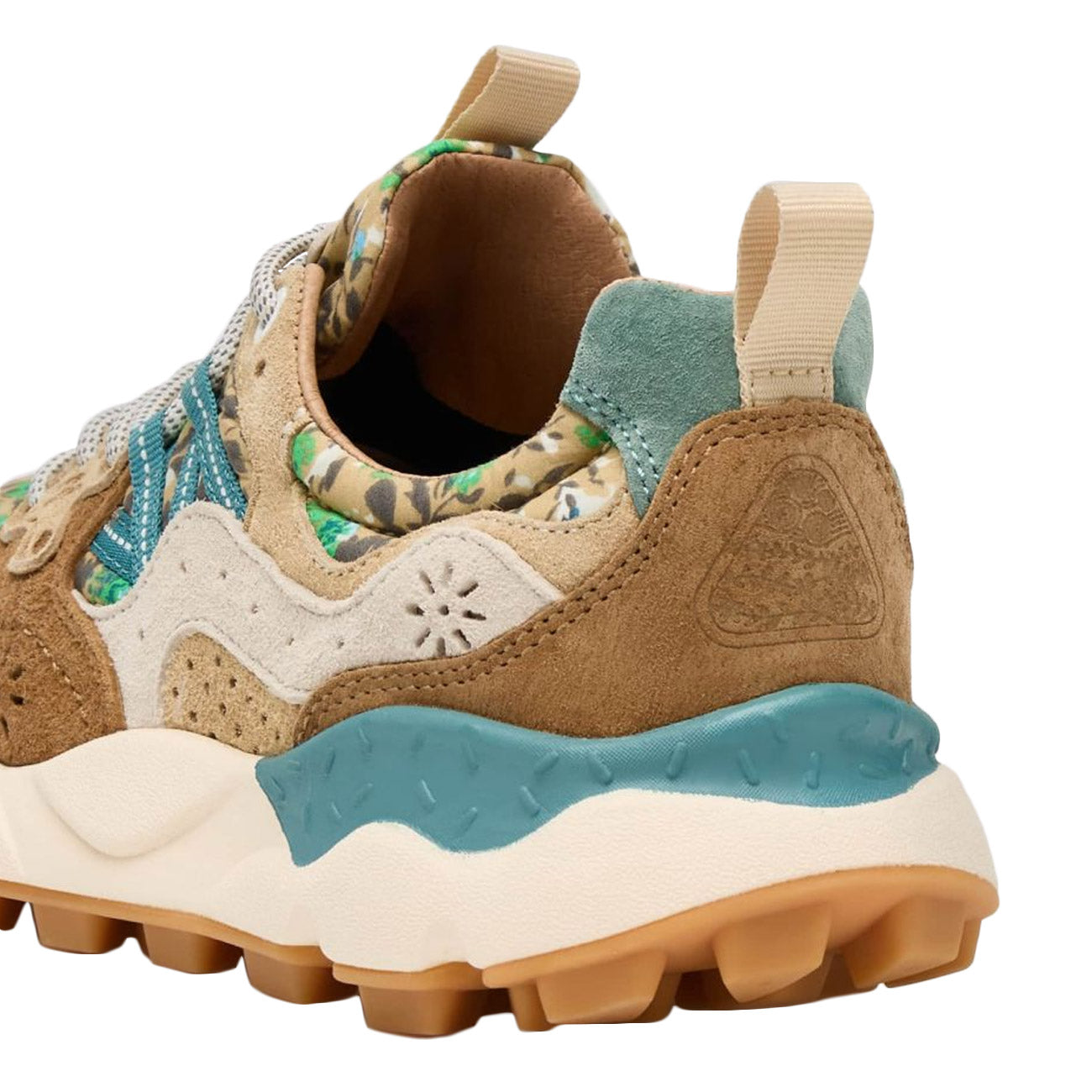 FLOWER MOUNTAIN Sneakers Yamano 3 Stampa Florale Donna Marrone Chiaro Marrone Scuro 4D30001201781740 LIGHTBROWN/DARKBROWN 