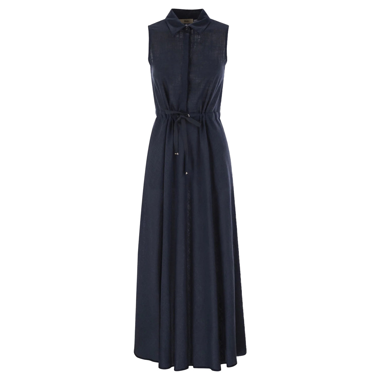 HERNO Abito In Linen Blend AB000028D-12689 9210 BLU/BIANCO 