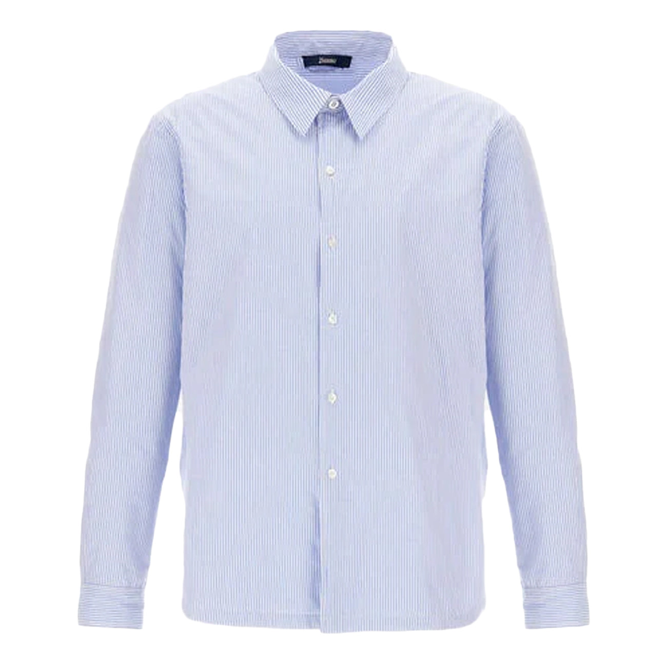 HERNO Shacket In Cotone A Righe GI000512U-13255 9105 AZZURRO 