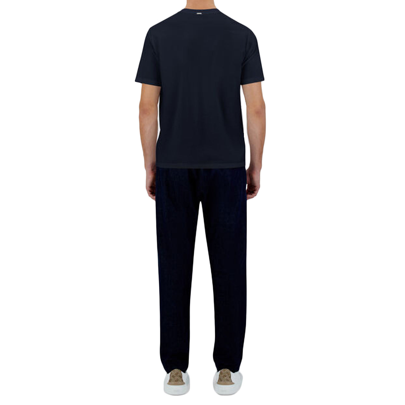 HERNO T-Shirt In Cotone Elasticizzato Superfine JG000174U-52003 9200 BLU 