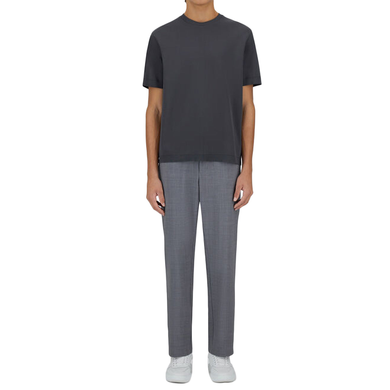 HERNO T-Shirt In Jersey Effetto Maglia JG000206U-52059 9460 GRIGIO 