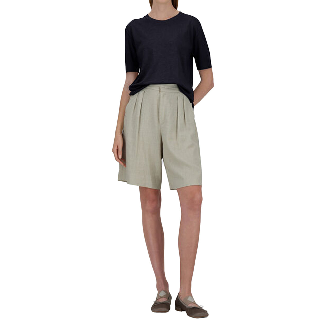 HERNO T-Shirt In Glam Knit Effect JG000223D-52056 9200 BLU 