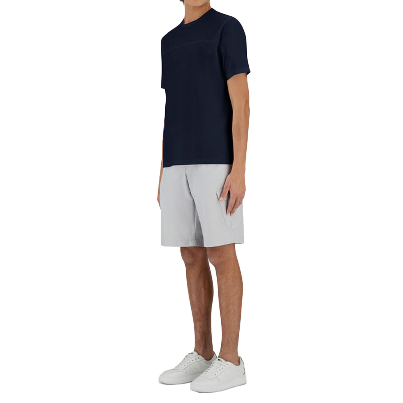 HERNO T-Shirt In Cotone Stretch Superfine JG000237U-52003 9200 BLU 