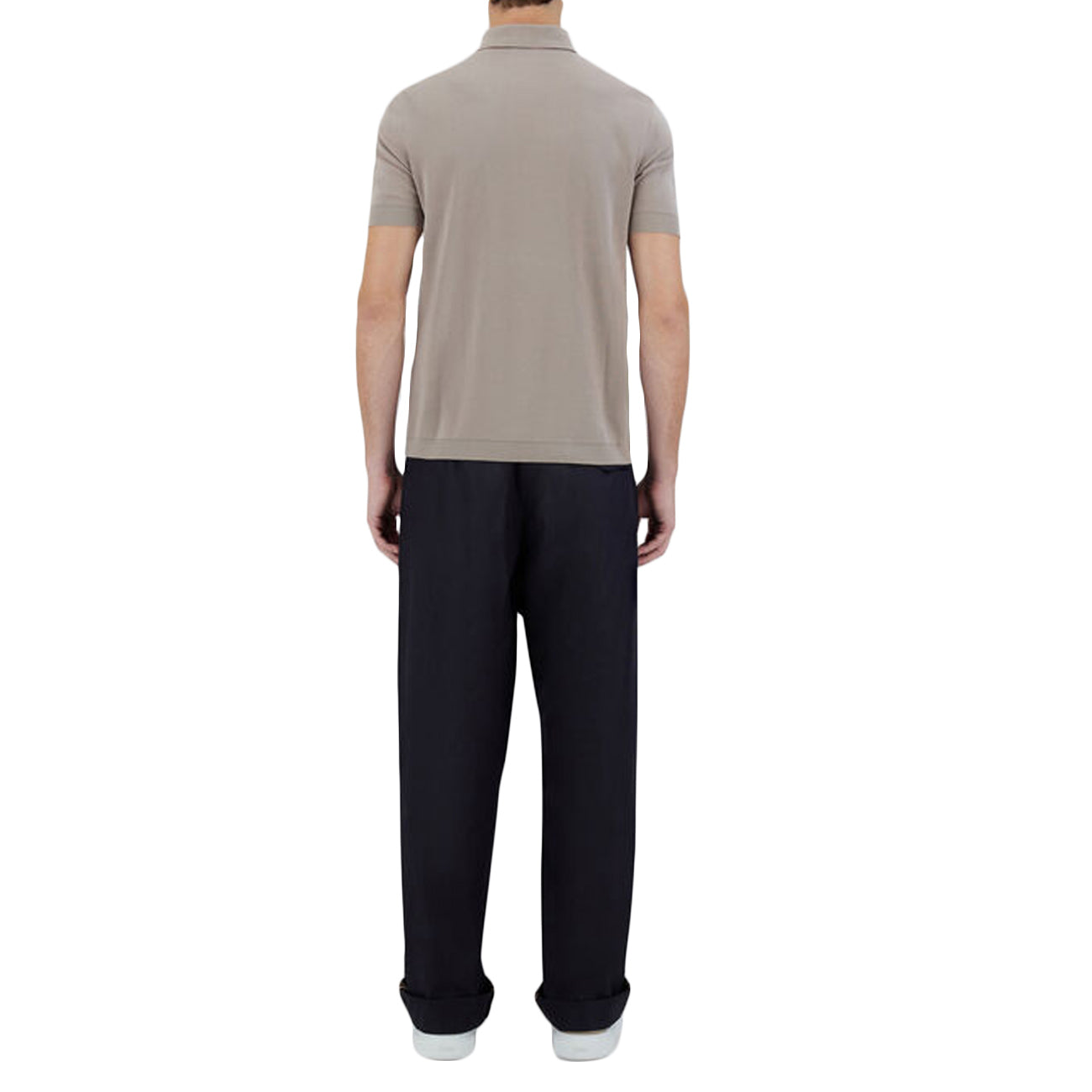 HERNO Polo In Jersey Effetto Maglia JPL00125U-52059 2600 TORTORA 