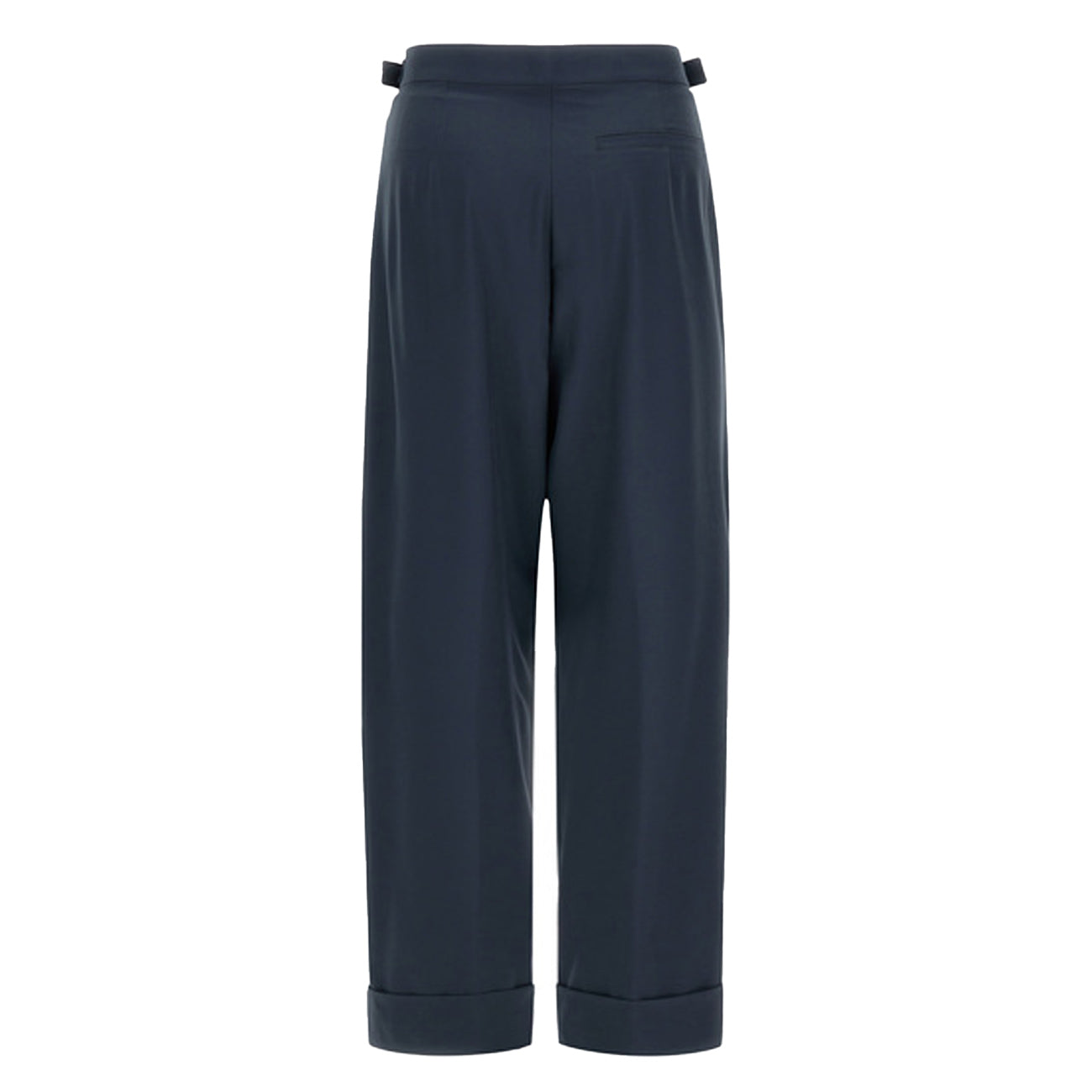 HERNO Pantalone Structured Ny E Monogram Lurex PT000092D-12609Z 9200 BLU 