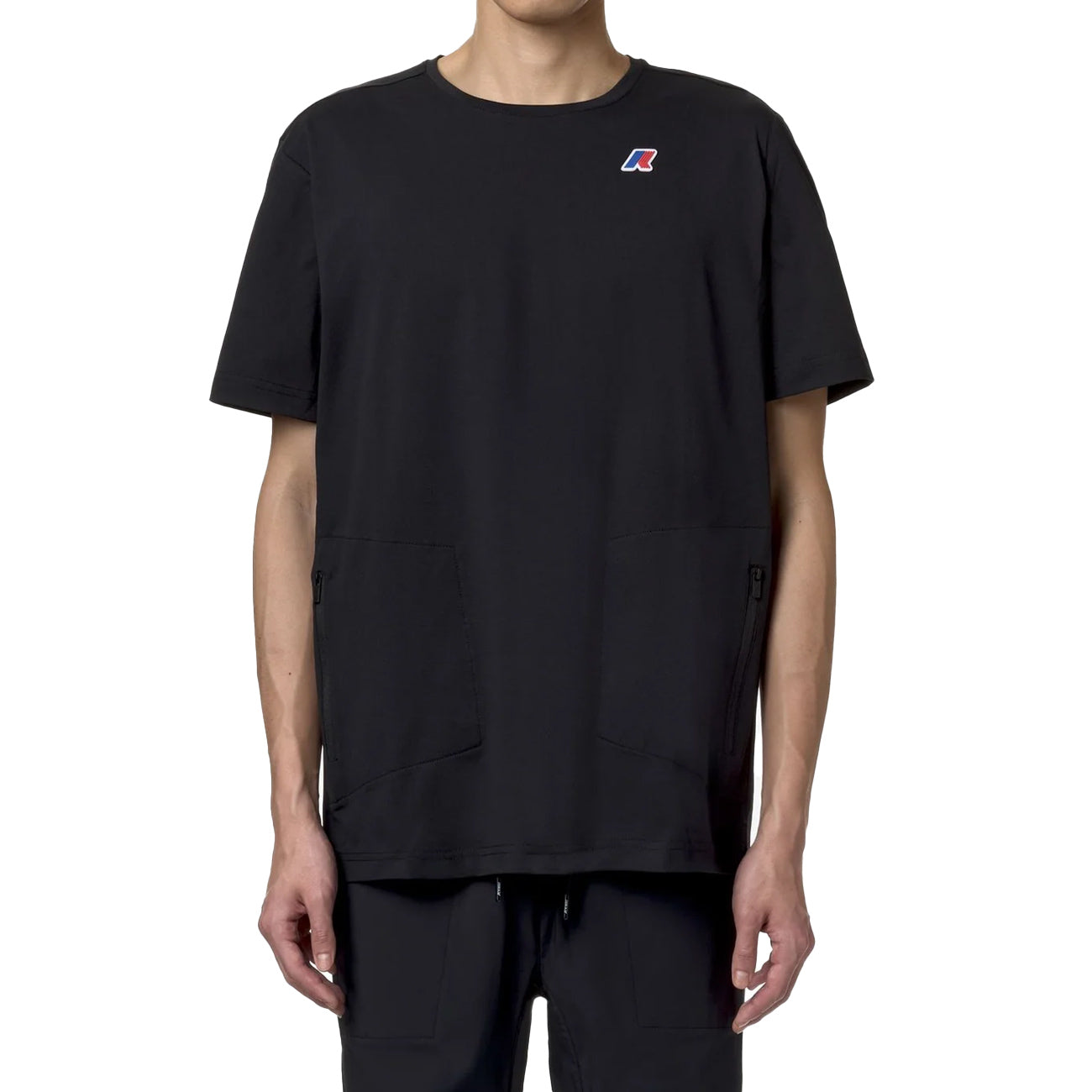 K-WAY T-Shirt Da Viaggio Seril Travel K1141LW USY BLACK PURE 