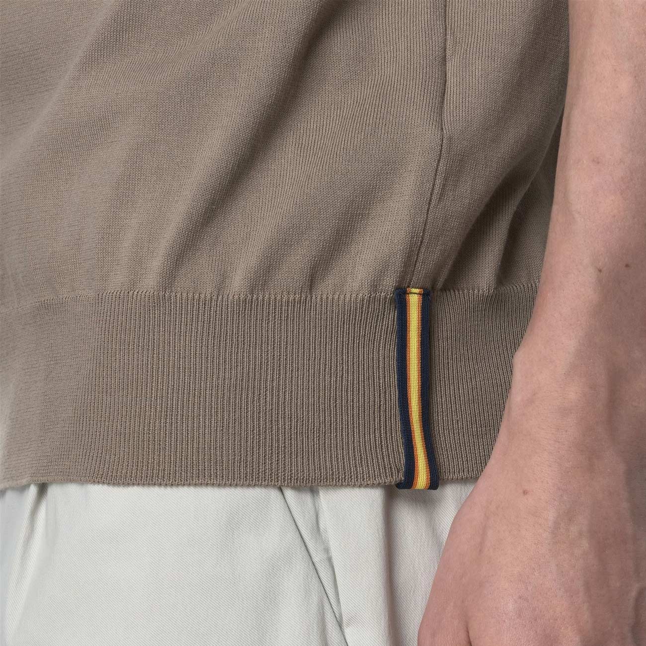 K-WAY Polo Pleyne K4126RW WG9 BEIGE TAUPE 
