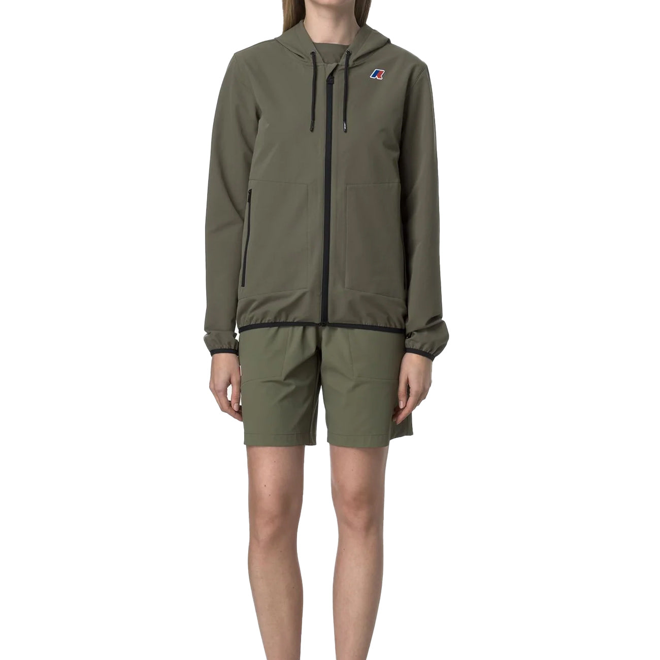 K-WAY Bermuda Da Viaggio Nesty Travel K7124QW V15 GREEN LICHEN 