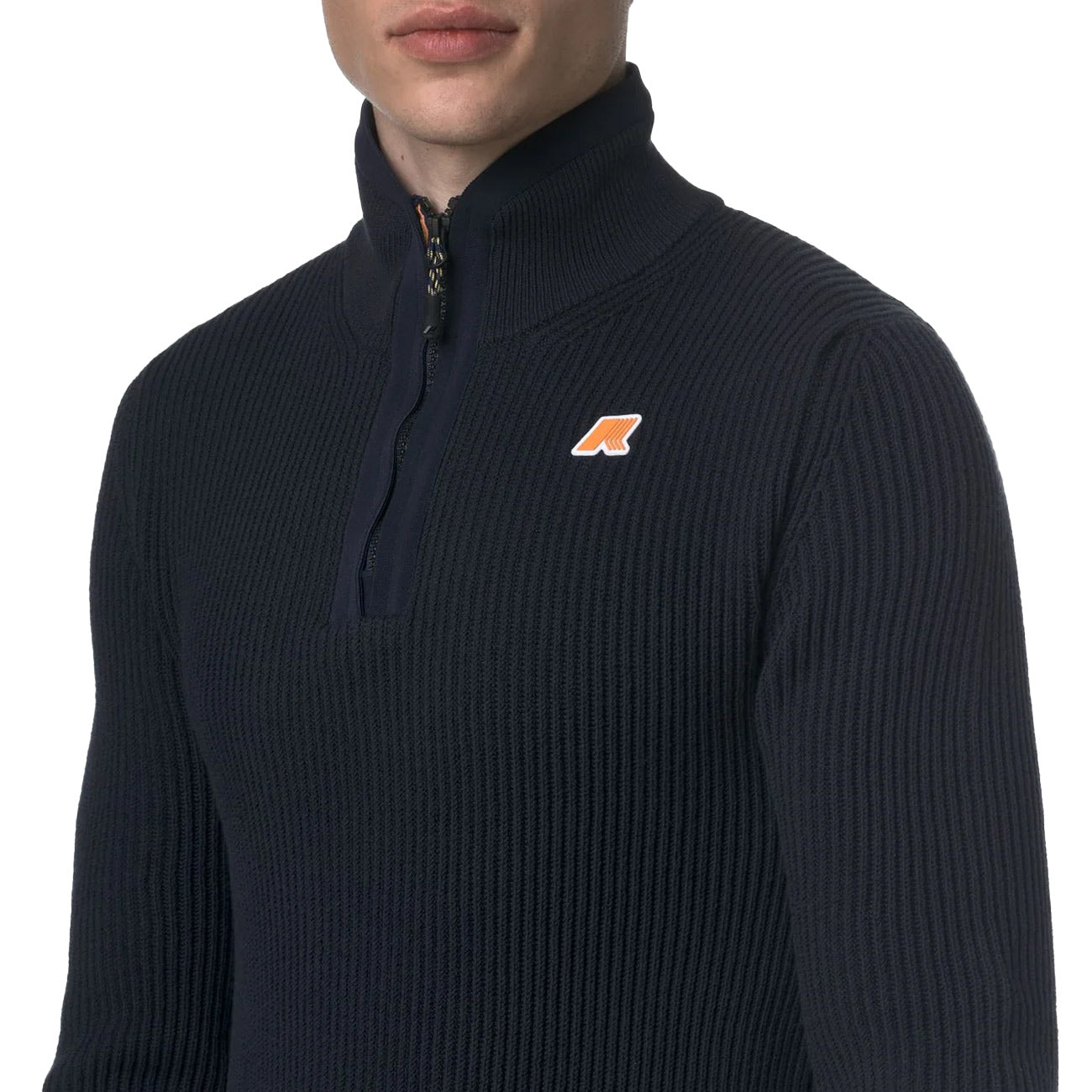 K-WAY Pullover Mezza Zip Finnet K7141LW K89 BLUE DEPTH 