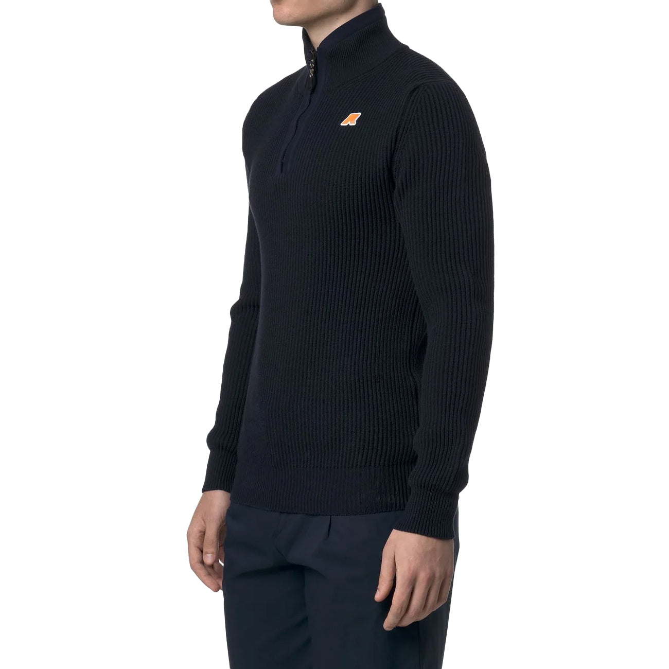 K-WAY Pullover Mezza Zip Finnet K7141LW K89 BLUE DEPTH 