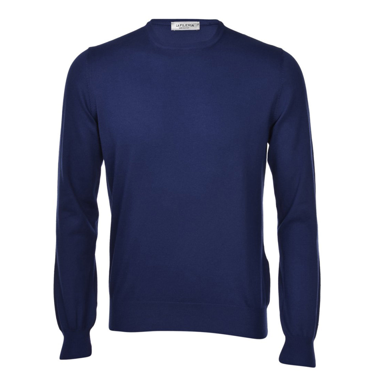 LA FILERIA Pull U. M/L Cotone G/C 55167/18190 579 BLU APERTO 