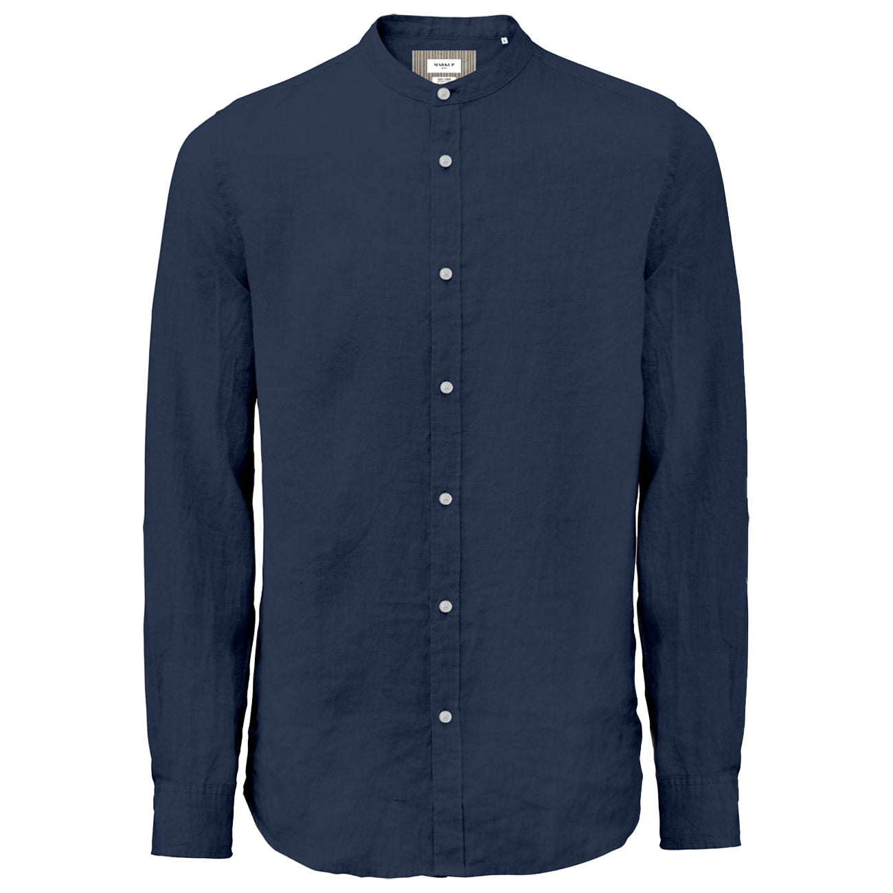 MARKUP Camicia Coreana In Lino MK13002 BLUE 