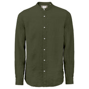 MARKUP Camicia Coreana In Lino MK13002 MILITARE 