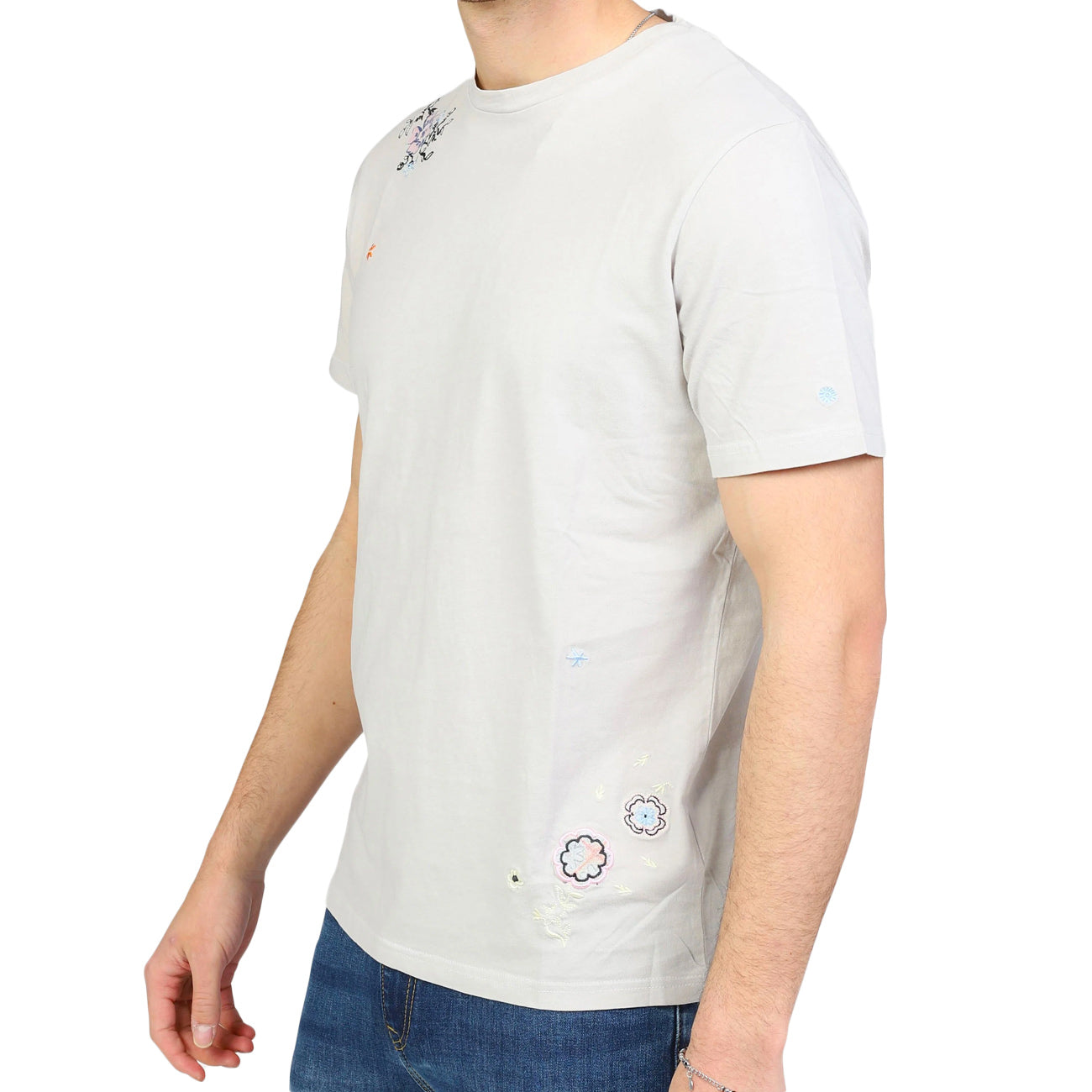 MARKUP T-Shirt Girocollo Manica Corta Jersey Tinto Capo MK891052 PERLA 