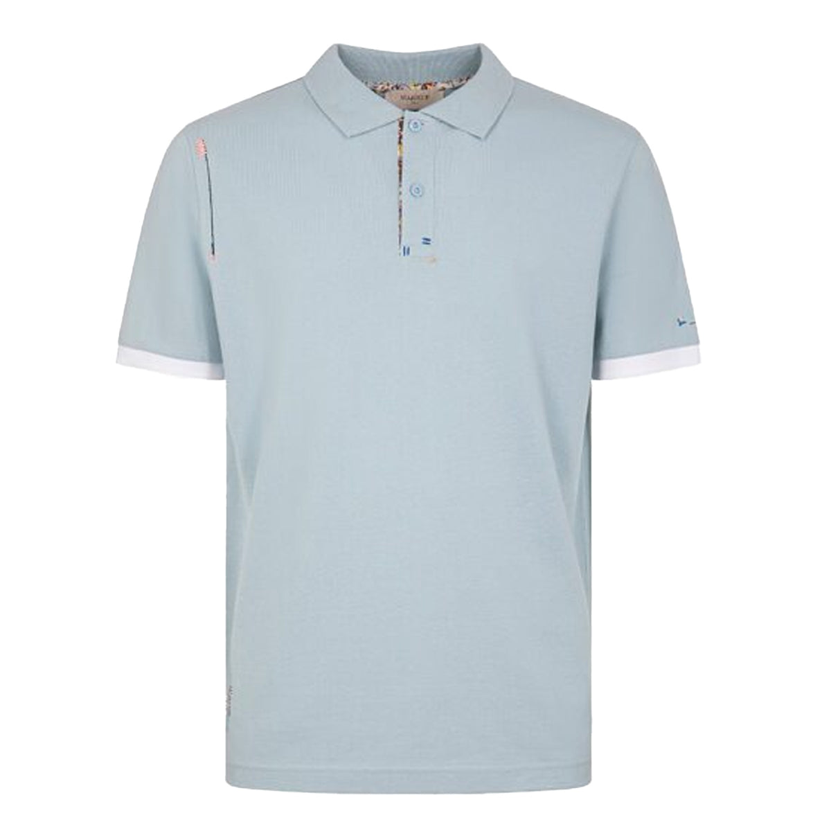 MARKUP Polo Mezza Manica Piquet Con Ricami MK891086 CELESTE 