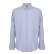 MARKUP Camicia Rigata Con Collo Italiano Uomo Blu MK893013 BLUE 