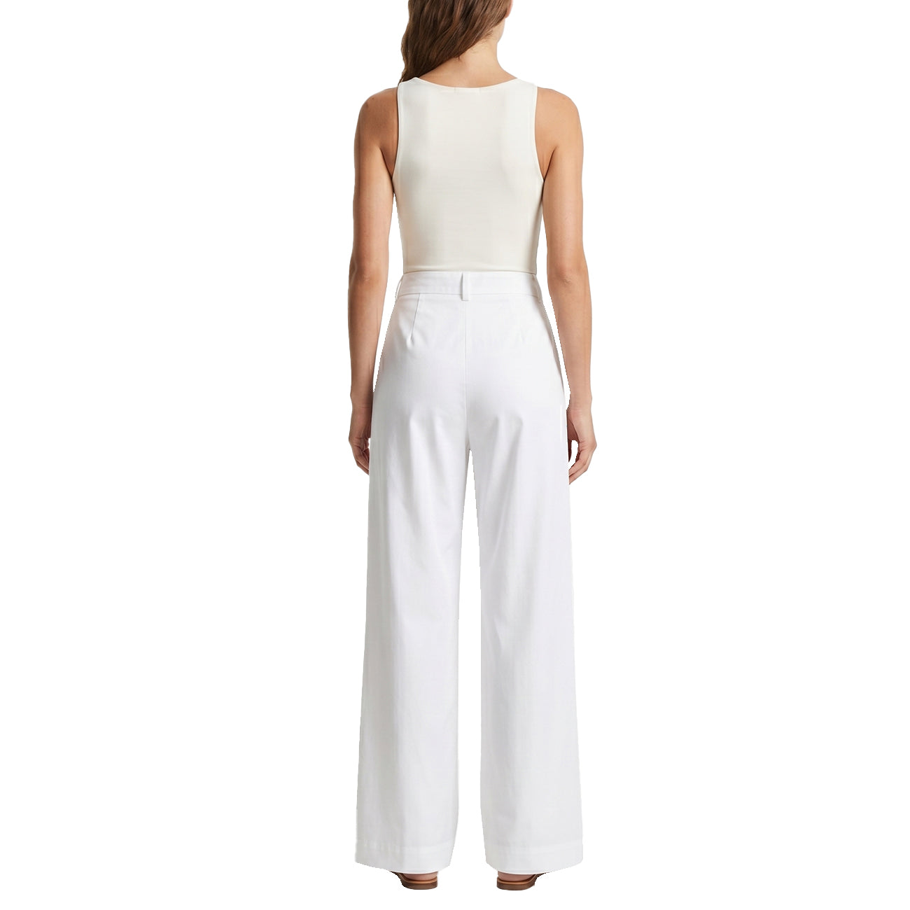 MASCHERONI Pantalone A Gamba Larga Con Pinces 2974 OTTICO 