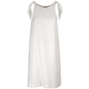 MASCHERONI Abito Con Spalline Fiocco 4496 BIANCO 