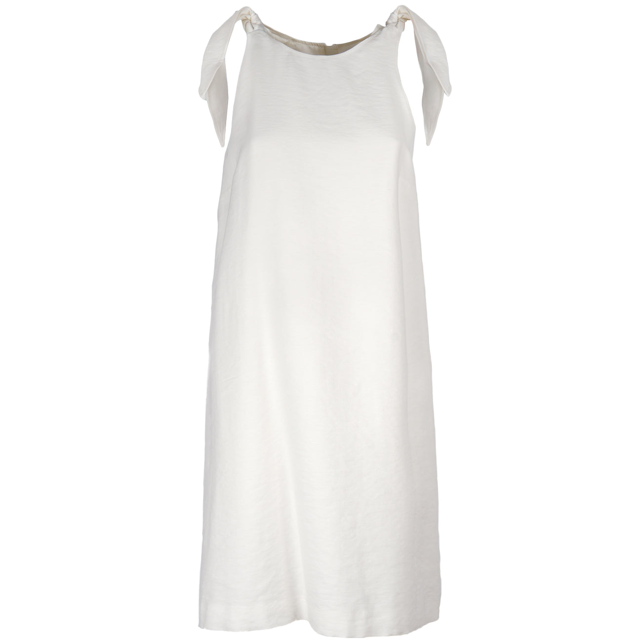 MASCHERONI Abito Con Spalline Fiocco 4496 BIANCO 