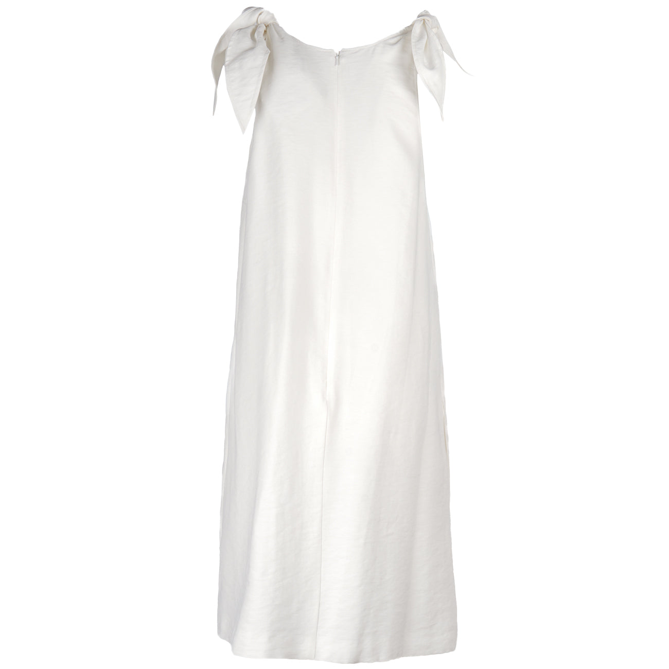 MASCHERONI Abito Con Spalline Fiocco 4496 BIANCO 