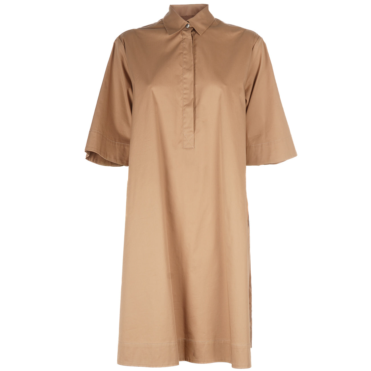 MASCHERONI Abito Con Colletto A Camicia 4674 TABACCO 