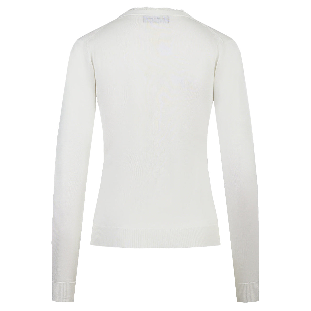 MVP WARDROBE Cardigan In Viscosa Bianco 25E-02M-0-A003-9521-MA01 1103 BIANCO LATTE 